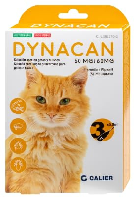 Pipetas Antiparásitos Dynacan para Gatos 3 uds