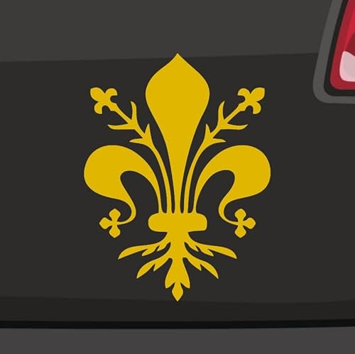 Stickerfreaks Florentiner Lilie Aufkleber - 6 Größen, 21 Farben - Heraldik Wappen Florenz Italien