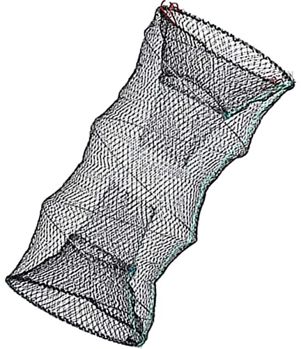 CAJOAUIS Collapsible Fishing Trap Net Cast Mesh Landing Bait Net for Crab Shrimp Minnow Crawfish Catfish (Small)