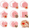 Emporte Piece Patisserie, FainFun 8 Pcs Emporte Pièce Personnalisé, Moule Biscuit Noel, Emporte-Pièces pour Decoration Patisserie Fabrication de Biscuits Sandwich Fondant