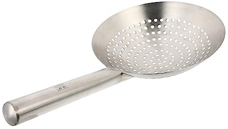 Hoement Cuchara Coladora De Acero Inoxidable De Malla Fina Resistente Al Calor Para Filtrar Aceite y Alimentos Fritos Cocina Doméstica Fácil Limpieza y Duradera