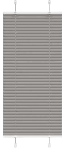 vidaXL Store plissé Anthracite 65x150 cm Largeur du Tissu 64,4 cm, Store plissé de fenêtre, Store accordéon, Store plissé de véranda, Plisse Aveugle