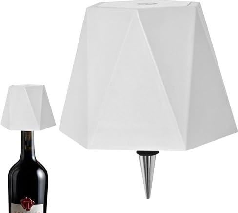 Wine Bottle Lamp - Bottles Lights, Wireless Light Lamp | Decorative Glass Bottle Light for Tables, Shelves, and Parties, Unique Craft Lamp for Home Decoration, Nightstands, Holiday Celebrations