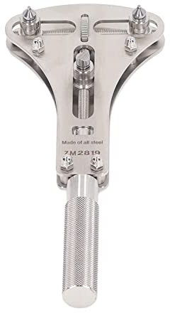 Asixxsix Ouvreur de boîtier arrière de Montre, Outil de démontage de boîtier à vis à 3 Points avec 12 Griffes d'ouverture de boîtier, Acier Inoxydable Outil de réparation de Montres