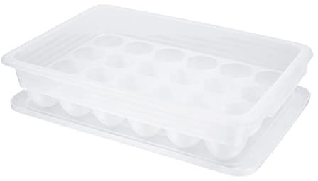 Housoutil 1pezzi Porta Uova Da Frigo Contenitore Per Uova in Scatola Per Conservare in Frigorifero Vassoio Separato Per Proteggere