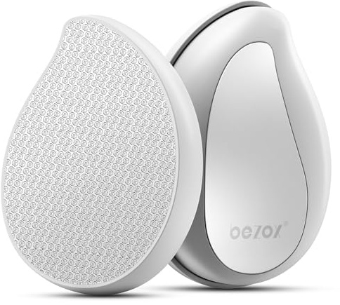 BEZOX Nano-Glas-Fußfeile & Hornhautentferner - Professionelles Pediküre-Werkzeug für weiche Füße, harte Hautentfernung & Fersenglättung, effektiv in der Dusche, einfache Reinigung & schnelle