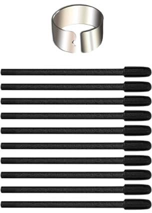 EXQIOUR Precise Felt Pen Nibs 10Pieces Set Optimized For For 3 PTK470 Digital Art Natural Writing Feel Digital Pen Nibs With Storage Clip