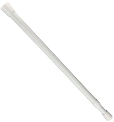 Asta telescopica per tende estensibile senza foratura - Asta per tende regolabile - Bianco - Per progetti di fai-da-te, cucina, bagno, libreria, armadio, finestra (50 cm-90 cm)