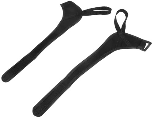UKCOCO Dragonne Ajustable en Polyester pour Bâtons de Ski et Randonnée, Paire de Bracelets de Poignet Résistants pour Équipement de Sports de Plein Air, Fixation Sécurisée et Stabilité