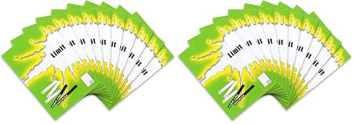 Limit Schulheft A4, 16 Blatt, Lineatur 25, liniert mit Rand, grün, 10 Stück (Packung mit 2)