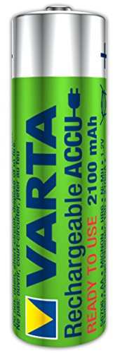 Varta 567061011111 – Pack di 10 batterie ricaricabili aa, 2100 mAh, colore: verde
