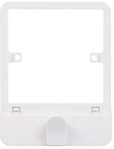Schneider Electric Lisse White Moulded - Single Socket Surround with Key Hook, GGBLH1GS, White