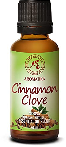 Aceite de Clavo 30ml - Eugenia Caryophyllus - Indonesia - 100% Natural & Puro para Bienestar - Belleza - Aromaterapia - Difusor - Difusor Aromático - Lámpara de Aroma - Clove Bud Essential
