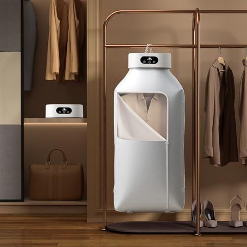 Kyaoayo Trockner, Mini Trockner, 1200W Wäschetrockner, Tragbarer Trockner, Faltbar, Mit Timer-Funktion Und Drei Einstellbaren Stufen, Geeignet für Wohnungen, Reisen, Wohnheime Und Wohnmobile.