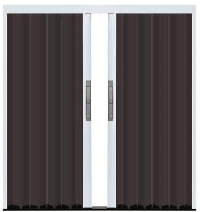 Porte coulissante, Porte Pliante accordéon Portes Pliables Pour Chambre À Coucher, Cuisine Et Porte, Porte Coulissante Accordéon À Panneau En Aluminium Pour Couloir Et Extérieur Avec Rail Et Serrure(H