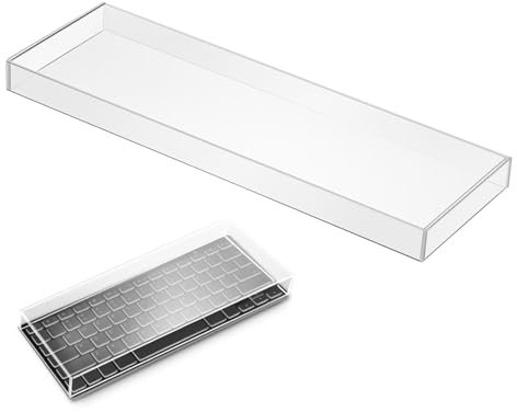 TINEASUR Tastaturabdeckung Aus Acryl Durchsichtiger Schutz Für Tastatur Staubdicht Kompatibel Tasten-Layout Transparente Abdeckung