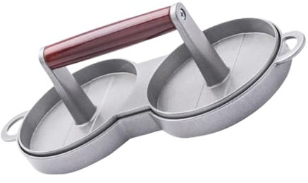 MAGICLULU Burger Shaper Press Aluminum Alloy Meat Patty Maker Non-stick Mold Sturdy Space-saving for Home Cooking