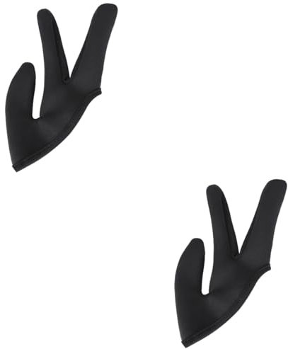 Baluue 2stücke Hitzebeständiger Haarstyling-handschuh Für Locken Und Glätten Drei Finger Handschutz Für Friseure Und Zuhause Universelle Langlebig Und Bequem