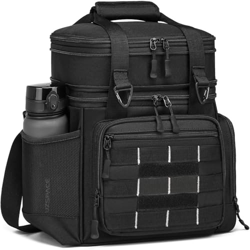 25L Kühltasche Taktische Picknicktasche Lunchtasche für Picknick Strand | erweiterbare Lunchtasche Essen & Getränk Thermotasche für Schule Arbeit Camping