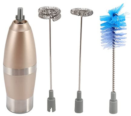 Kznifmk Frusta Portatile per Montalatte - Montalatte Elettrico Un Batteria per Schiuma per Latte, caffè, Cappuccino, Cioccolato,
