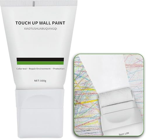 Tel Charme * Wandfarbe Weiß, 100g Ausbesserungsfarbe Weiss Roller, Wandreparatur Rollfarbe, wandfarbe Ausbessern, wandfarbe Reparatur Graffiti & Flecken