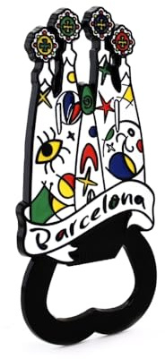 BDM - Imán de Barcelona, Sagrada Familia, Parque Güell, Recuerdos de Viaje, Mosaico Gaudí, Museo Dalí, Souvenir Barcelona - Modelo 13