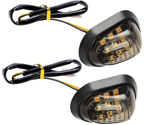 EUQIXMR Giro luz intermitente Para Motocicletas Coches Eléctricos Y Locomotoras 12 V Intermitentes Luces Señalización Giro