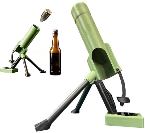 Abrebotellas de mortero de cerveza, expulsión automática de tapas de botella, abrebotellas de cerveza, abridor de cerveza para botella de cerveza de 330 – 500 ml, mortero de cerveza, abrebotellas
