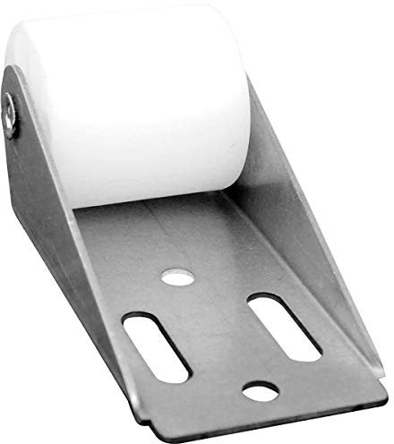 Schellenberg 10255 Rullino di rinvio avvolgibili con Piastra a Vite Mini/Maxi, Protegge la Cinghia tapparella, Grigio