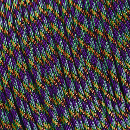 West Coast Paracord Mehrfarbiges Nylon-Seil, Militär-Paracord 550 Typ III, 7 Stränge, Mehrzweckseil, 30 m lange Stränge (Vile)
