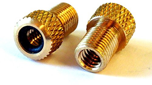 VUNIVERSUM 8 Stück Premium Messing Fahrradventil Adapter Ventil Adapter von Auto (AV) auf Dunlop Blitzventil (DV) mit integriertem Rückschlagventil für Fahrrad Pumpe von Mr.Stecker Modellbau®