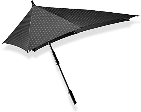 Senz XXL Stick Paraplu Pure Black Pin Stripes