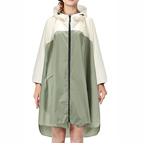 Ynport Crefreak extérieur léger imperméable femmes imperméable veste de pluie hommes fermeture éclair à capuche vêtements de pluie léger mode Poncho