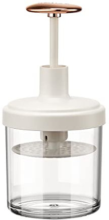 FIYSON Gesichtsreiniger Foamer Cup Face Cleanser Bubbler, Peitsche Blase Maker Tragbarer Reise Hautpflege Foam Maker Cup Schäumenden Seife Dispenser Gesichtsreinigungs tools für Mädchen,Frauen (Weiß)
