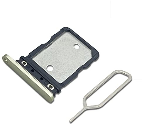 Eonpam Dual SIM Slot for Google Pixel 7 SIM Card Tray Holder Replacement + Sim Pin(Gold)