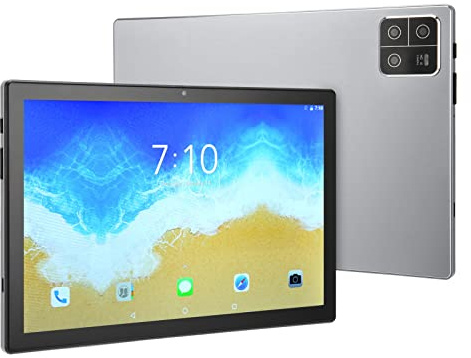 Tablet PC, Tablet da Ufficio con Doppia Fotocamera da 10 Pollici, 8 GB di, 128 GB di Rom (Spina UE)