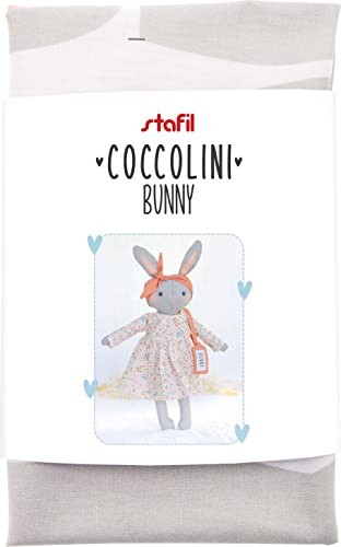 Stafil Kuscheltier Nähset Coccolini Bunny 49 cm 100% Baumwolle Made in EU Ökotex 100 Waschbar bis 30°C Breite 56 cm Länge 75 cm