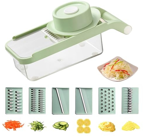 Tritatutto For Verdure Da Cucina 6 In 1 Tritatutto For Cipolle, Insalata E Cibo Affetta, Taglia A Cubetti E Trita Senza Sforzo Come Un Tritatutto Professionale For Preparare Pasti Veloci
