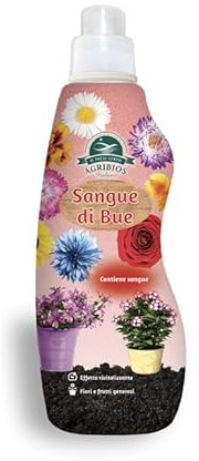 Il Paese Verde - Concime Sangue di Bue Liquido - Fertilizzante Organo Minerale - A Base di Sangue e Con Alto Titolo di Azoto - Ideale per Ortaggi, Piante Ornamentali e Piante da Frutta - 1 litro