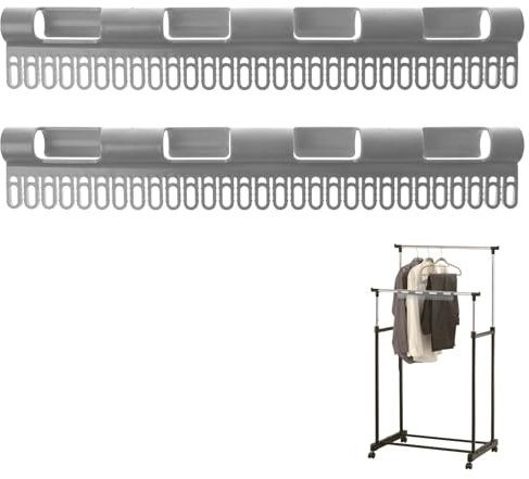 TUKNN Stendibiancheria per Calze, Supporto per Capi, Stendino Girevole da Appendere, da Balcone in Plastica, 2 Pezzi