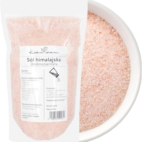 Sel Rose De L’Himalaya 1 kg– Fin, Naturel, Pur – Idéal Pour Assaisonner, Cuire, Mariner Et Décorer – Sans Additifs – Cuisine Quotidienne | Kuchnia Zdrowia