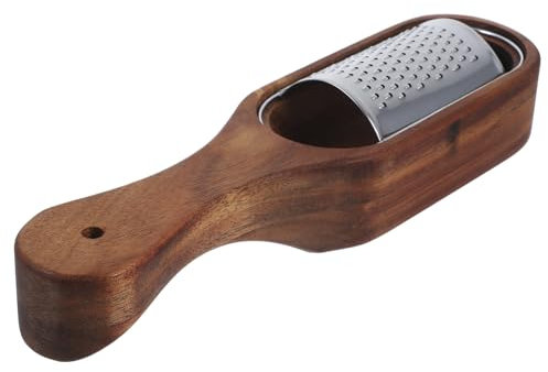 ABOOFAN Edelstahl Käse Gemüsereibe Mit Holzbox Scharfe Klingen Für Effizientes Schneiden Ergonomischer Griff Multifunktionaler Wiederverwendbarer Küchenhobel Für Vielseitige Zubereitung