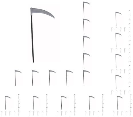 Paowsietiviity 10 set 10 Pieces Halloween Dressing Accessories Party Supplies Simulation Trident Axe Sickle Costume Prop Clothes Accessory Sickle
