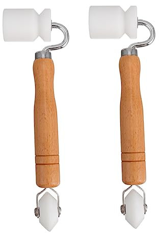 Yardenfun 2stücke Teiliges Tapeten Nahtroller Mit Holzgriff Flacher Nahtroller Und Sowie Außen-eckroller Ergonomisch Langlebig Vielseitig Für Glatte Tapeten Und Dekoration Bei Innenarbeiten