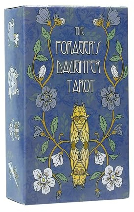 Tarot de 78 piezas, juego de mesa Oracle, mazo de hija de Forager, cartas de adivinación misteriosas, fiesta de cartas de Oracle, juego de fiesta de cartas de Oracle: herramientas de adivinación