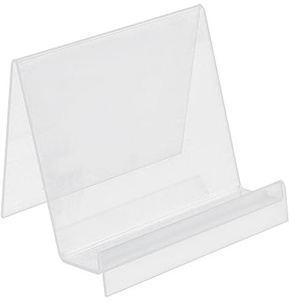 NUOBESTY 4stücke Transparente Buchstützen Aus Stilvolle Regalhalter Für Bücher Notizbücher Und Schallplatten Stabiler Stand Modernes Design Für Zuhause Und Büros