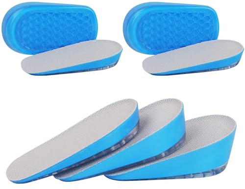 URAQT 2 Paires de Hauteur Augmentation, Semelles de Talon D'Augmentation Talonnette Grandissante Invisibles, Intérieures Elastique Et Respirantes