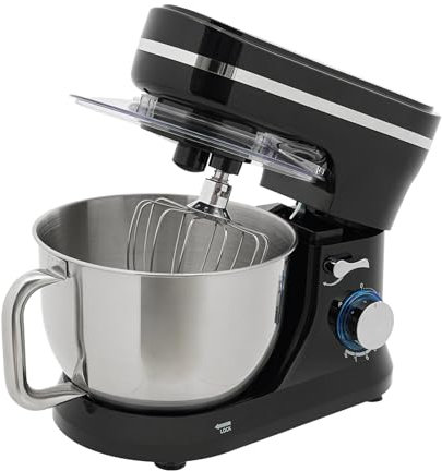 HarBin-Star 3 in 1 Küchenmaschine, 1000W Multifunktionale Knetmaschine, mit Rührhaken, Knethaken, Schlagbesen, 8+1 Geschwindigkeiten, 4.5L Edelstahlschüssel, Universal Küchenmaschine