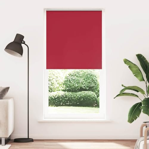 Verdunkelungsrollo, Rot, 105 x 210 cm, Stoffbreite 100,7 cm, Polyester