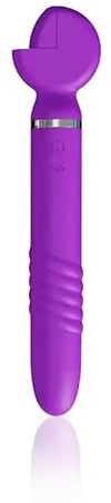 TYDAY Damen Zauberstab Teleskopschlüssel Massagegerät mit 10 Vibrations G-Punkt Stimulator Brustwarzenvibrator Sexspielzeug Geeignet für Geschlechtsverkehr um weiblicher Anfänger zu erfüllen (lila)